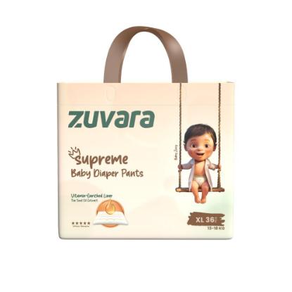 Picture of Zuvara Supreme Baby Tape Diaper - XL (Pack of 36)