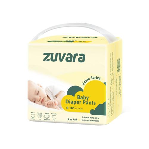Picture of Zuvara Value Series Taped Diaper - S (Pack of 32)