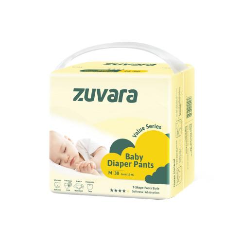 Picture of Zuvara Value Series Taped Diaper - M (Pack of 30)