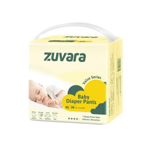 Picture of Zuvara Value Series Taped Diaper - XL (Pack of 26)